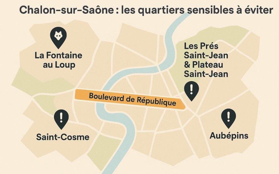 Chalon-sur-Saône : les quartiers sensibles à éviter