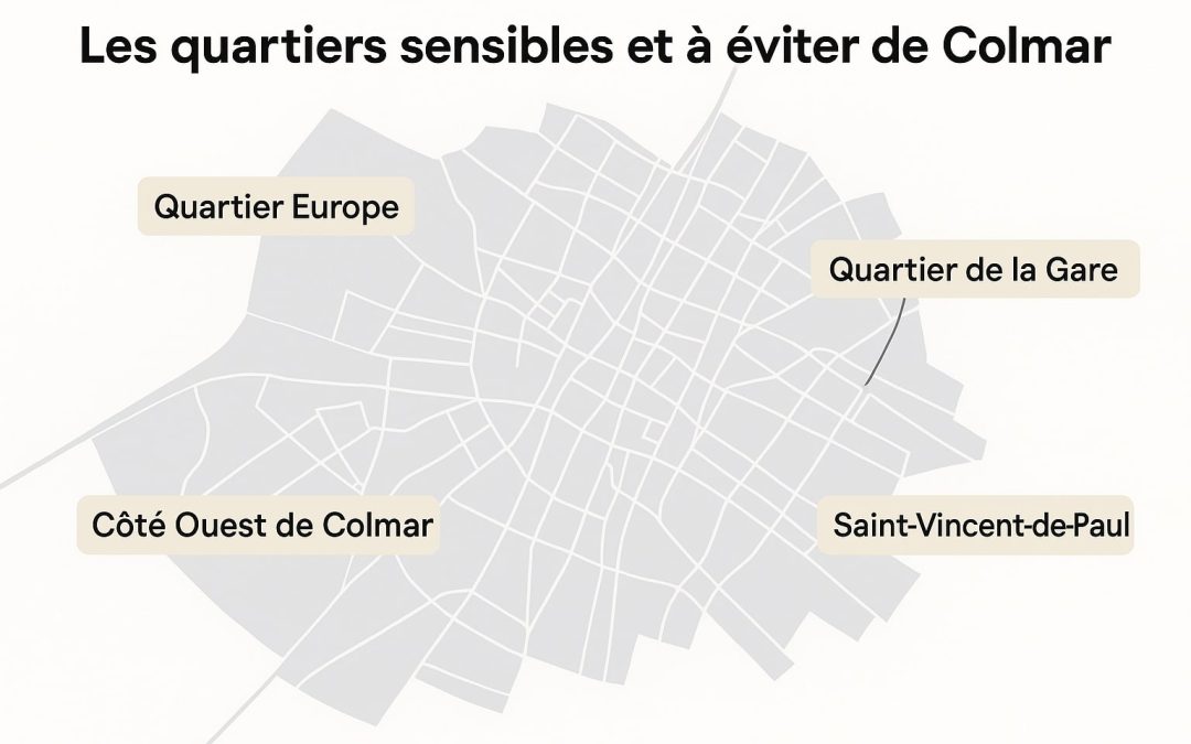 Les quartiers sensibles et à éviter de Colmar