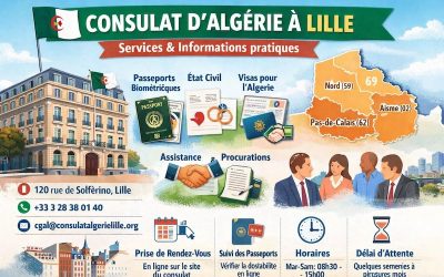Le consulat général d’Algérie à Lille : rôle, services et informations pratiques