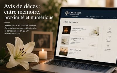 Pompes funèbres Carnevali Hazebrouck avis de décès : Mémoire numérique et proximité humaine